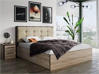 Лирика кровать ЛК-2 (1,6) корпус дуб сонома/венге  (МФ) 6665