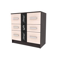 Эрика комод венге/дуб молочный  (МФ) 6669