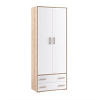 Бланка. Шкаф 2-хств. дуб сонома/белый   (МФ) 6680
