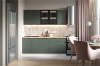 Кухонный гарнитур «Хельга» 2,0 м (олива софт)   (МК) 6707