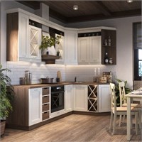 Кухонный гарнитур «Сканди» 2,3*1,5 м   (Р-Л) 6711