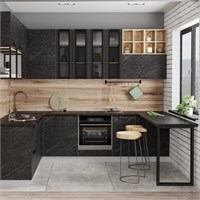 Модульная кухня «Ройс» (гранит оникс)   (МБ) 6714