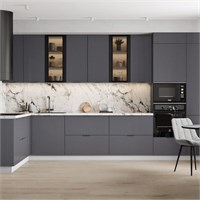 Модульная кухня «Фенис» (3Д графит)  (МБ) 6720