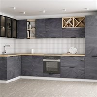 Модульная кухня «Фенис» (арт сталь)  (МБ) 6722