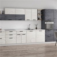 Модульная кухня «Фенис» (арт голд/арт сталь)   (МБ) 6726