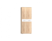 Шкаф двустворчатый Бьянка дуб сонома / белый  (Т-А) 6739