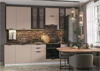 Модульная кухня Норд Софт латте  ( в галерее живые фото)  (ТМ) 6763