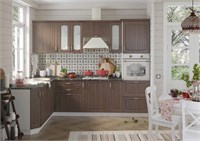 Модульная кухня Гренада Бразильский орех   ( в наличии)   (ТМ) 6766