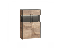 Комод с витриной Трувор 13.306 дуб гранж песочный / интра   (Т-А)  (МБ) 6783