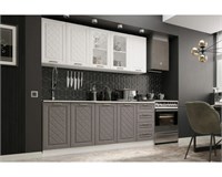 Агава кухня 2,0 м (Акация белая/Трюфель)  ( в наличии)  (Э) 6801