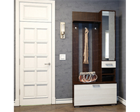 Вешалка с зеркалом Ника ВЗ 910 венге / лоредо  (Э) 6806