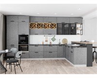 Кухня Ройс 4400х1816 Гранит Грей  модульная  (МБ) 6812