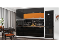 Модульная кухня Симона 2400 Черный металлик   (МК) 6847