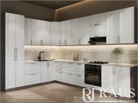 Кухня Люкс Браш белый модульный 6904