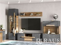 Гостиная Тесс композиция №1 темная  модульная 6908