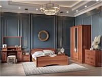 Спальня Янна орех пегас (вариант №2)  модульная 6934