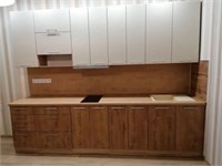 Кухня МДФ песочное дерево/ирландский дуб   (К) 6976