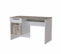 Линц стол письменный 1200х750х600мм лдсп белый / дуб юкон  (МБ) 6992