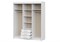 шкаф-купе Фортуна белый/белый   (ТИ) 3698