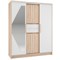 шкаф-купе Эдем 1,7м дуб сонома/белый  (ТИ) 3699
