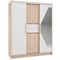 шкаф-купе Эдем 1,7м дуб сонома/белый  (ТИ) 3699