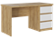 БОСТОН Стол письменный СП-001 МДФ (Комплект) Дуб Крафт золотой / Белый глянцевый  (ТИ) 4944