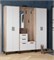 Витра - шкаф платяной дуб сонома/белый  (МБ) 6124