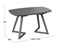 Стол обеденный «TESCA 2» (Графит, Стекло графит матовое)  (Т-Я) 6129