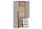 ВЕНТУРО - Шкаф ШК-001 (2-ств, с ящиками) Корпус - Кашемир 2,75   (ТИ) 6184