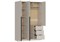 ВЕНТУРО Шкаф ШК-002 (3-ств, с ящиками) Корпус - Кашемир 2,75  (ТИ) 6185