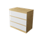 Комод "Твист-мини" 3 ящика (венге, белый,сонома,сонома/белый)  (Р-Л) 6397