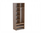 Шкаф двустворчатый Ливерпуль дуб вотан / бордо   (Х) 6541