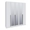 Шкаф Мадрид (2,0) с 3 ящ. внутри с зеркалом белый   (МФ) 6641
