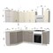 Кухонный гарнитур «Exlusive» 1,5*2,3м (шато крем/шато латте)   (Р-Л) 6708
