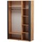 Шкаф трехдверный распашной с зеркалом Ольга 2   (Э) 6822
