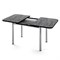 Стол Трилогия раздвижной В1, пластик Мрамор Тунис черный / Хром  (ТМ) 6945