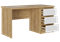 БОСТОН Стол письменный СП-001 МДФ (Комплект) Дуб Крафт золотой / Белый глянцевый ( в наличии)  (ТМ) 6946