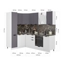 Модульная кухня Норд Line 1,6х2,4 м Корпус: ЛДСП белый фасад: фрезеровка Норд Line, МДФ софт какао/софт смок, (ТИ) 1421646790 - фото 5832 Модульная кухня Норд Line 1,6х2,4 м Корпус: ЛДСП белый фасад: фрезеровка Норд Line, МДФ софт какао/софт смок, (ТИ) 1421646790 - фото 5832