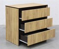 Бостон Комод 3 ящика дуб крафт, (ТИ) 224095158