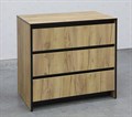 Бостон Комод 3 ящика дуб крафт, (ТИ) 224095158