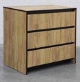 Бостон Комод 3 ящика дуб крафт, (ТИ) 224095158