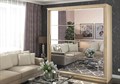 Шкаф купе Танго - 1,5  с Зеркалом  (Х) 2509