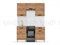 Кухня  РИО -1,0 м  Дуб Крафт  (МР) 2662