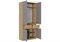 БОСТОН ШК-001 Шкаф 2-ств. ЛДСП (Комплект) Дуб Крафт золотой / Шифер серый  (МТ) 3020